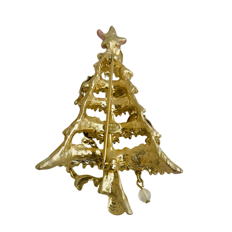 A Vintage Kirks Folly Sealife Tree Brooch