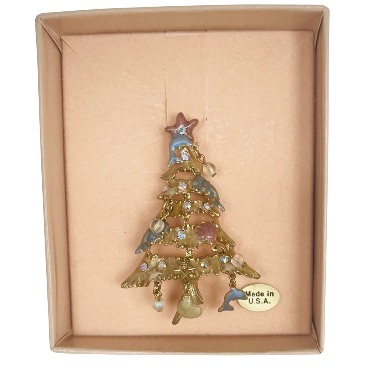 A Vintage Kirks Folly Sealife Tree Brooch