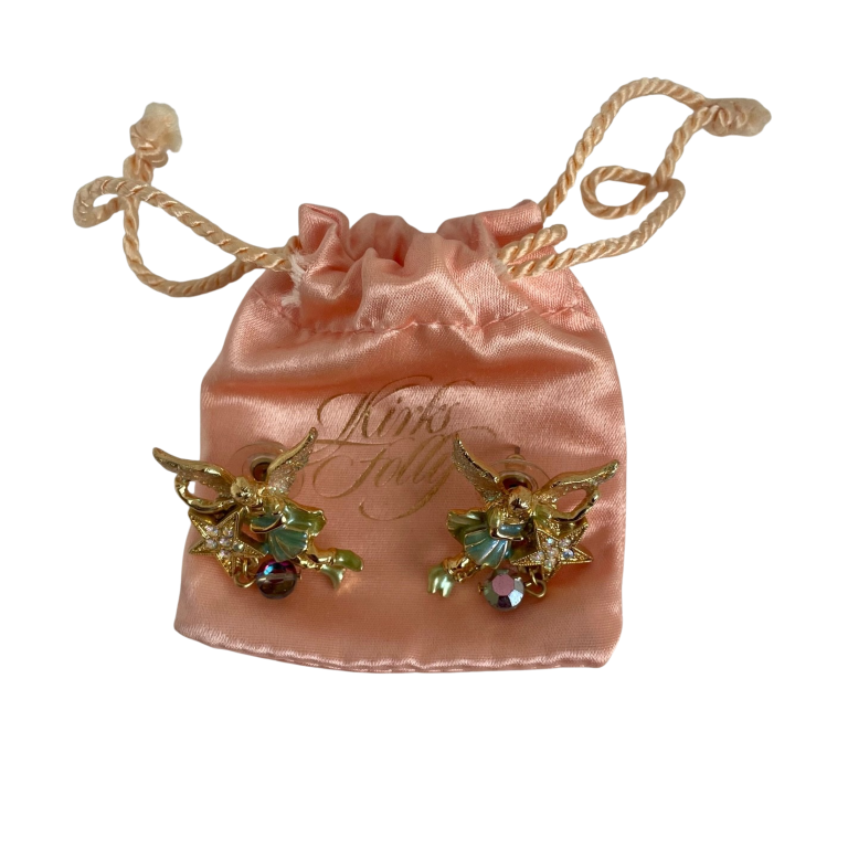 A Vintage Pair of Kirks Folly Angel Stud Earrings