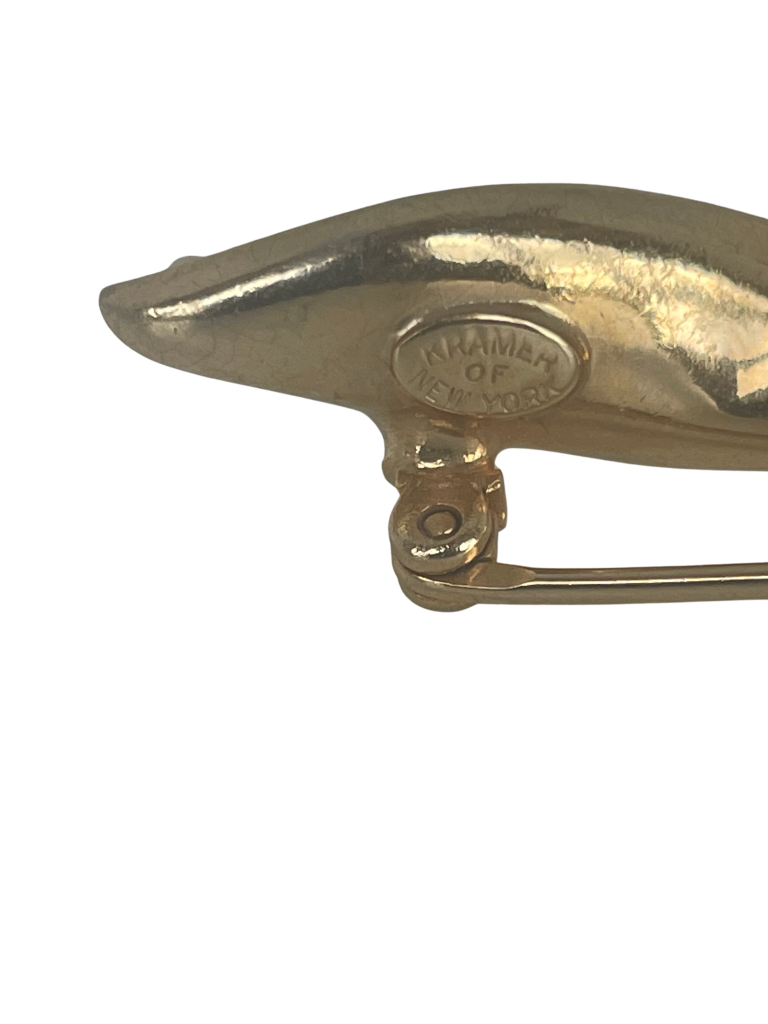 A Vintage Mid Century Kramer Leaf Brooch 1950s