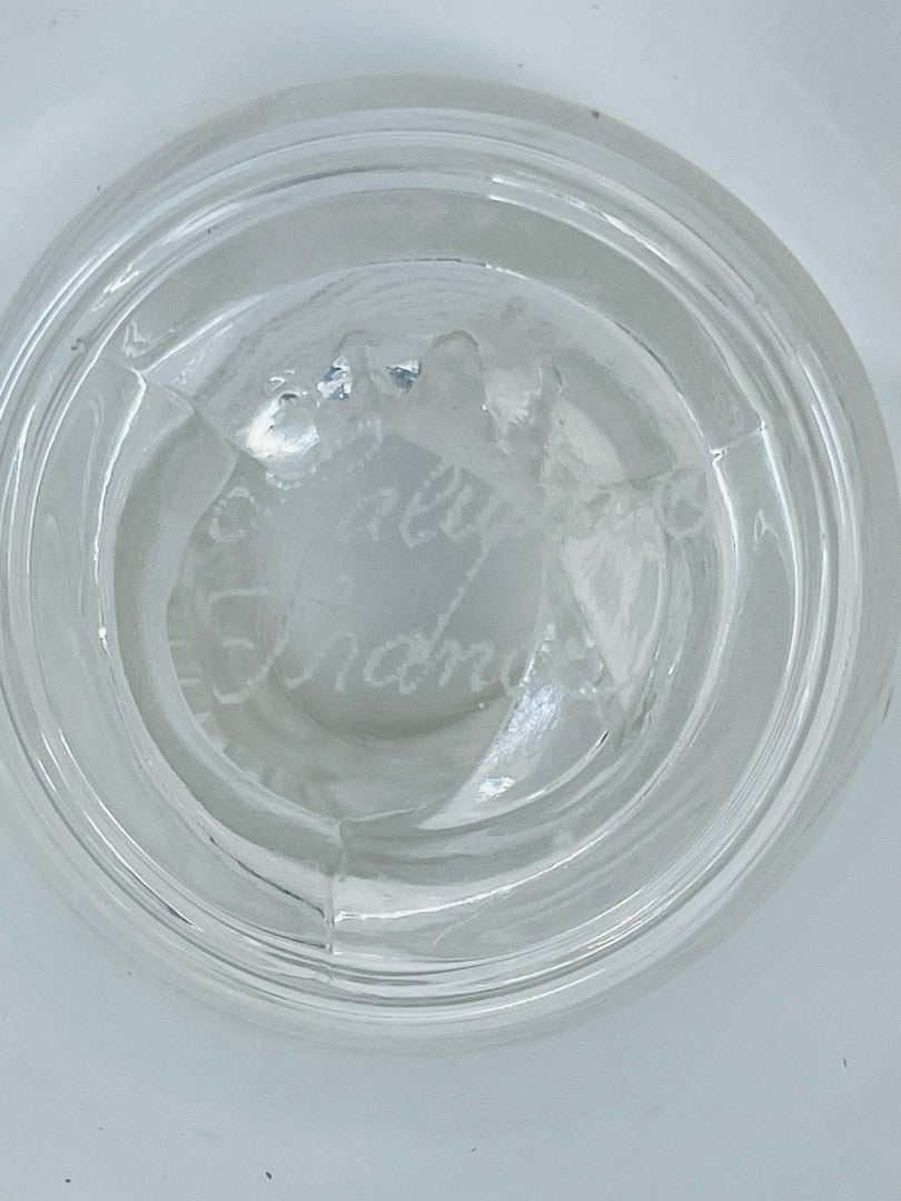 A Vintage Lalique Rapace Bird Dish