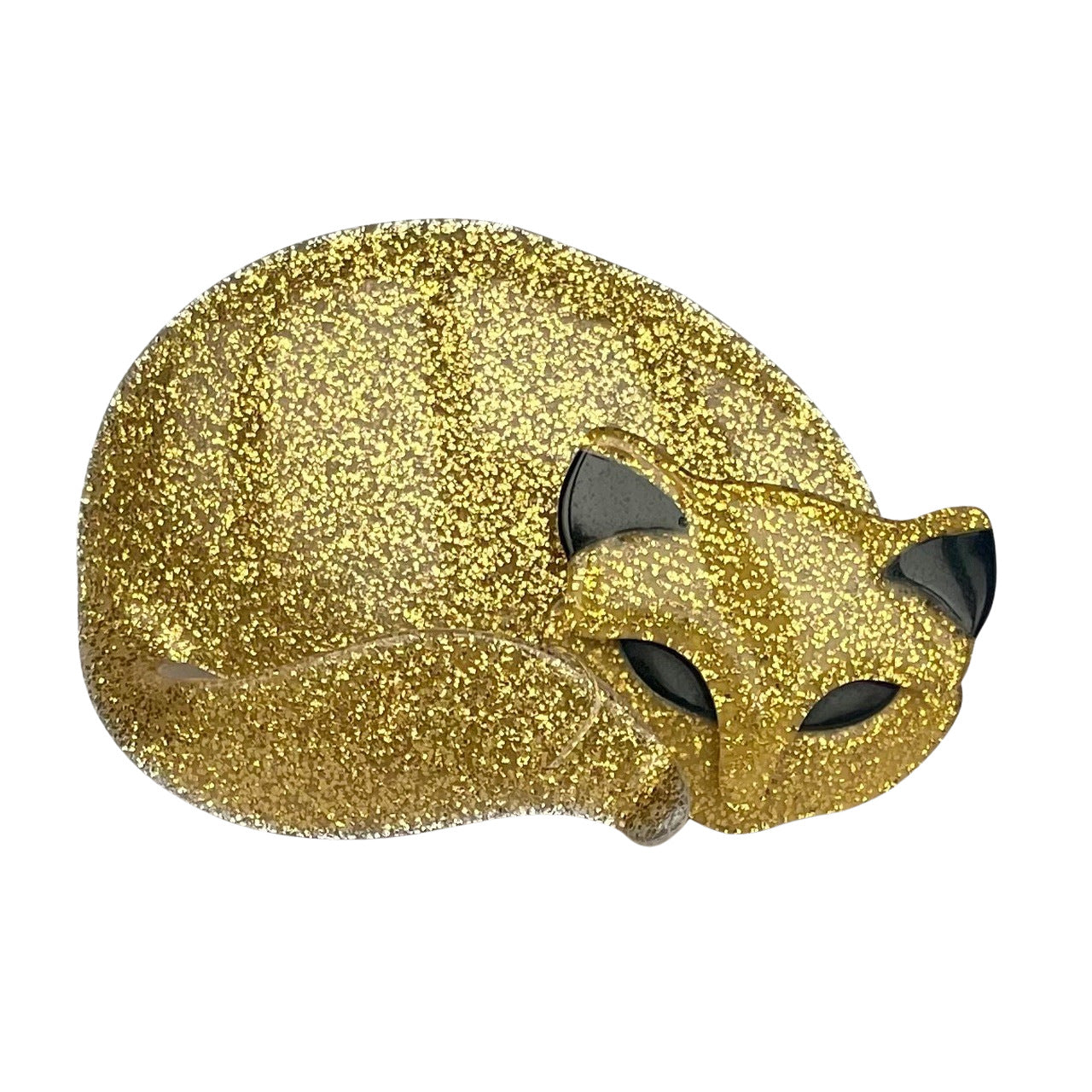 Lea Stein Paris 'Sleeping Cat' Brooch, 1990s