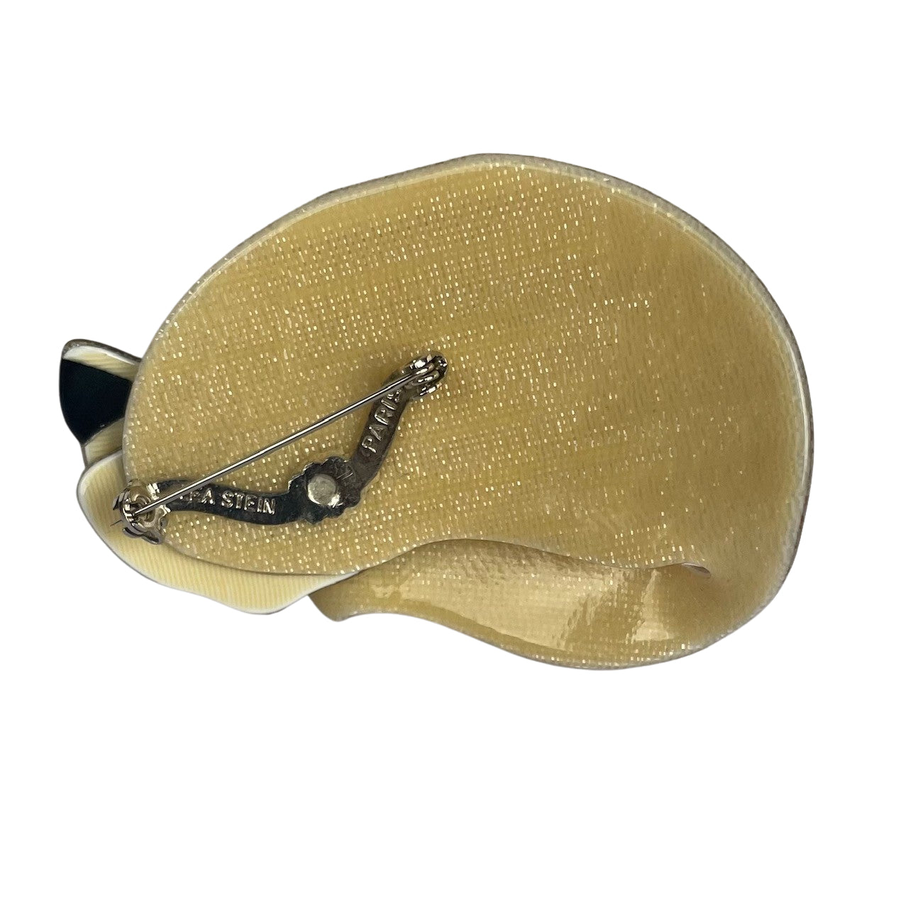 Lea Stein Paris 'Sleeping Cat' Brooch, 1990s