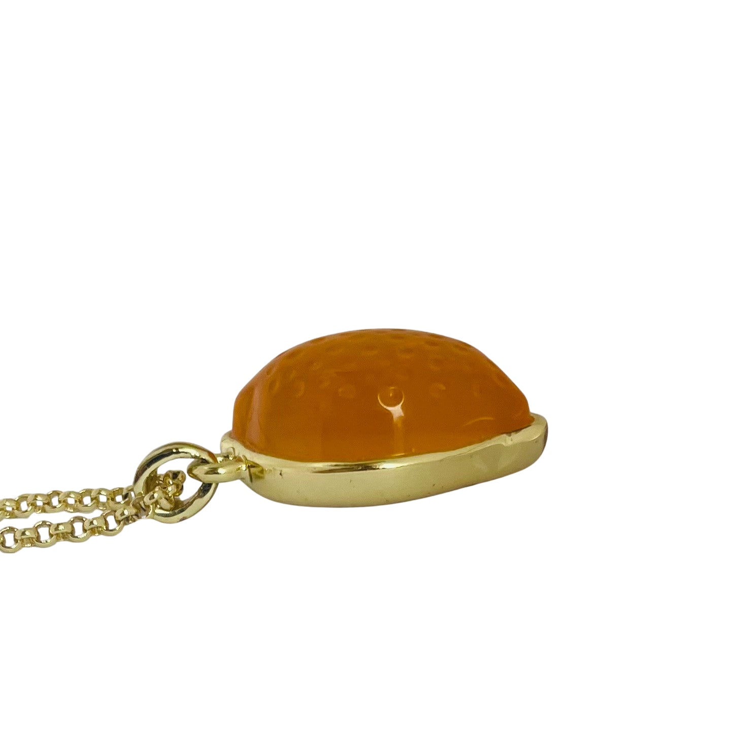 Vintage Gold-Tone Lemon Drop Necklace