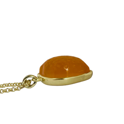Vintage Gold-Tone Lemon Drop Necklace
