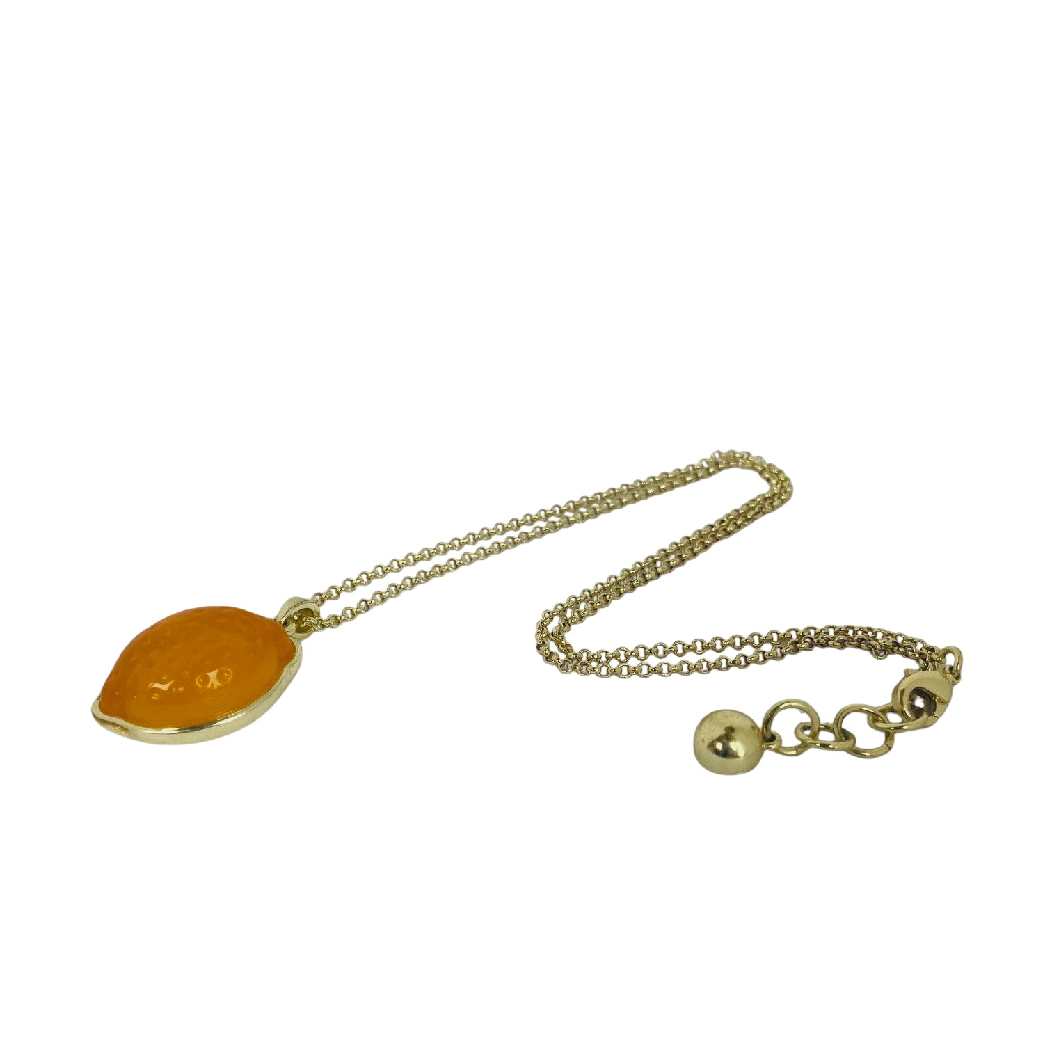 Vintage Gold-Tone Lemon Drop Necklace