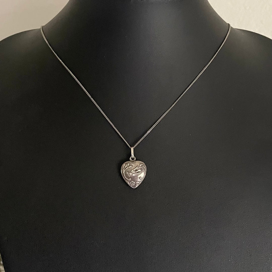 A Vintage Yves Saint Laurent Dove of Peace Long Necklace