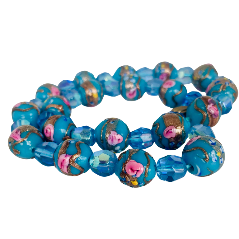 Vintage Mid-Century Venetian Murano Glass 'Wedding Cake' Necklace