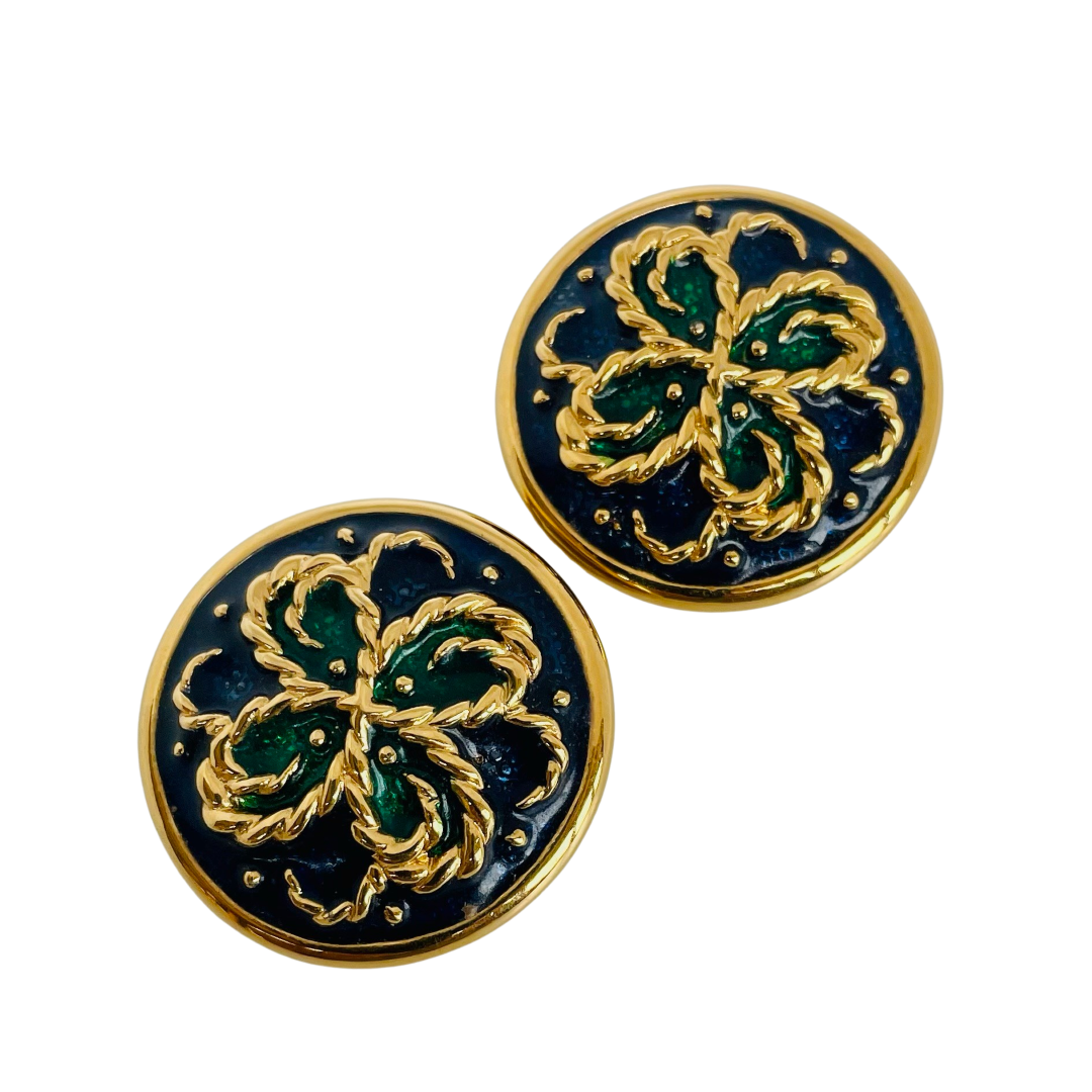 A pair of Vintage Nina Ricci Clip Large Earrings