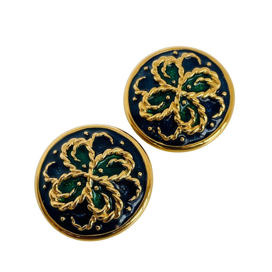 A pair of Vintage Nina Ricci Clip Large Earrings