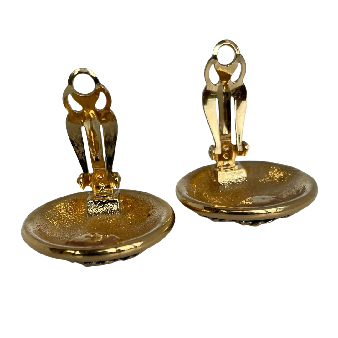 A pair of Vintage Nina Ricci Clip Large Earrings