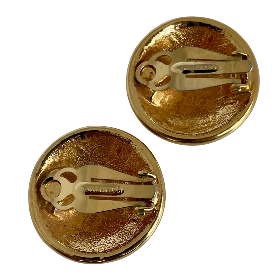 A pair of Vintage Nina Ricci Clip Large Earrings