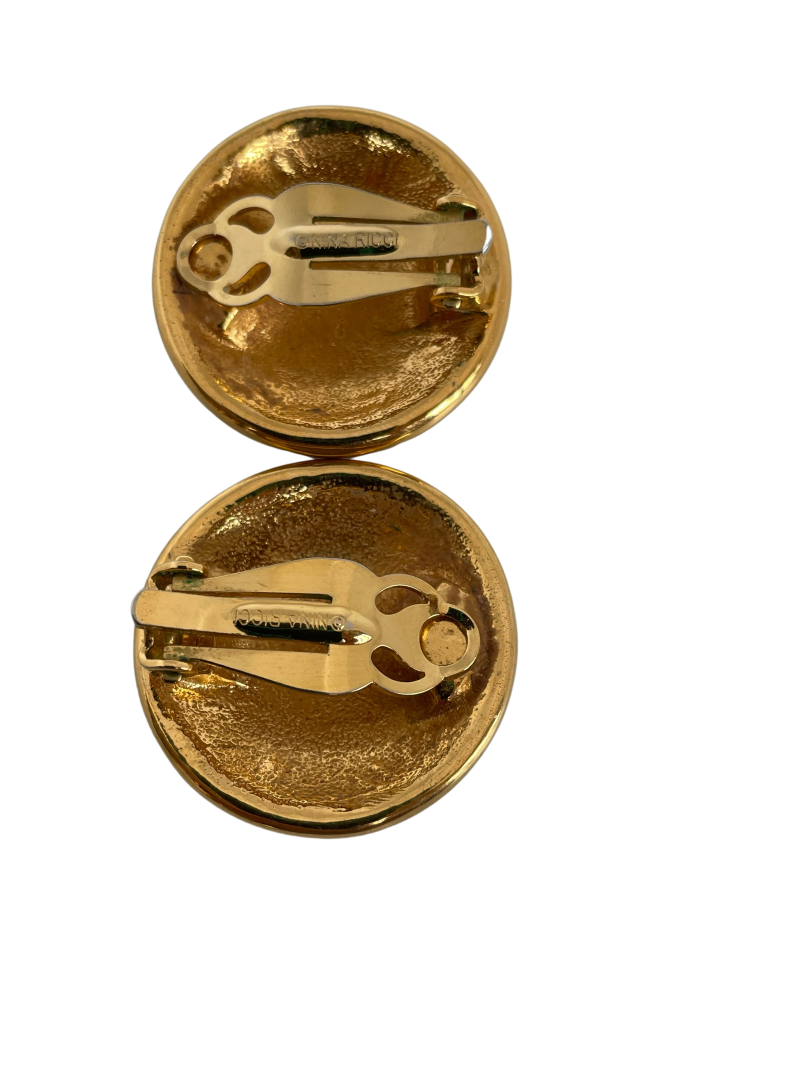 A pair of Vintage Nina Ricci Clip Large Earrings
