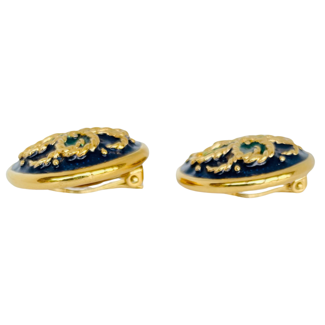 A pair of Vintage Nina Ricci Clip Large Earrings