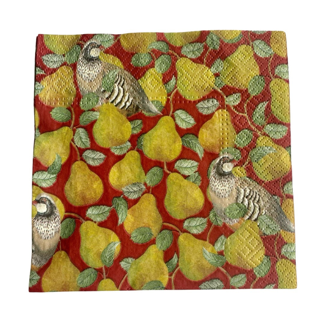 Partridge in a Pear Tree Paper Napkins