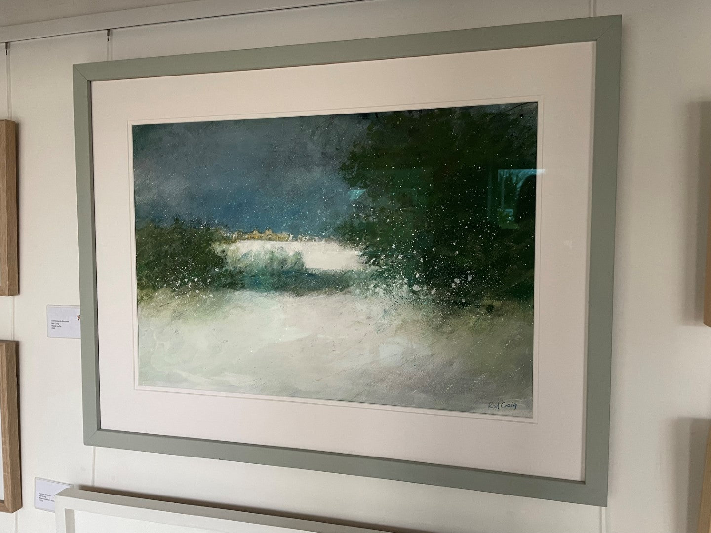 First Snow at Blenheim, A Watercolour Painting by Artist Rod Craig