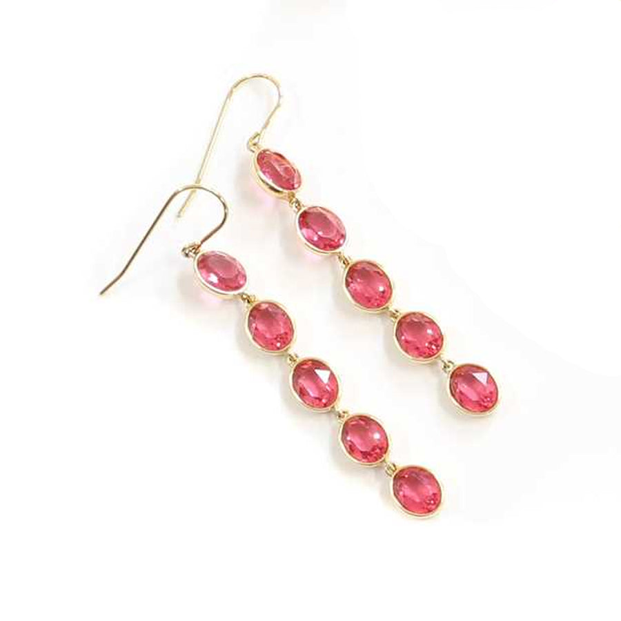 Vintage Swarovski Pink Drop Earrings