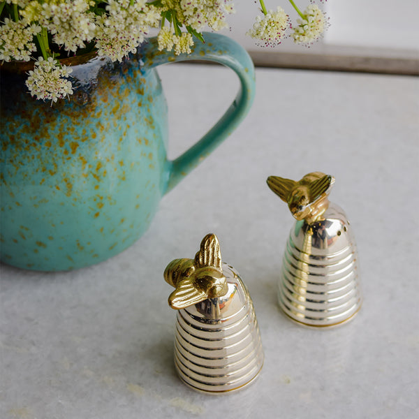 Queen Bee Behive Salt and Pepper Set