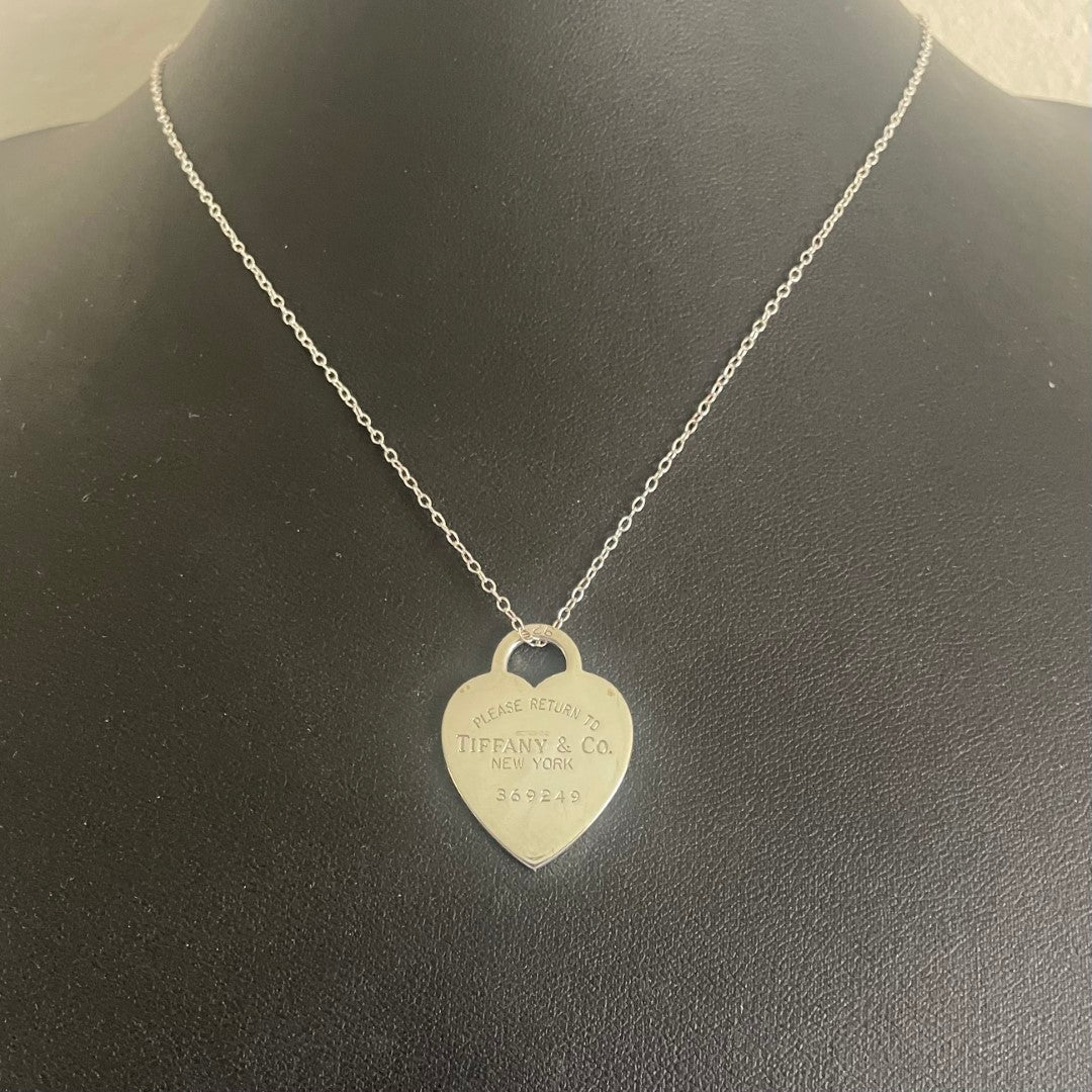A Vintage Return to Tiffany Heart Tag Pendant/Charm