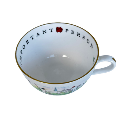 A Vintage Royal Worcester Cricket Cup and Saucer