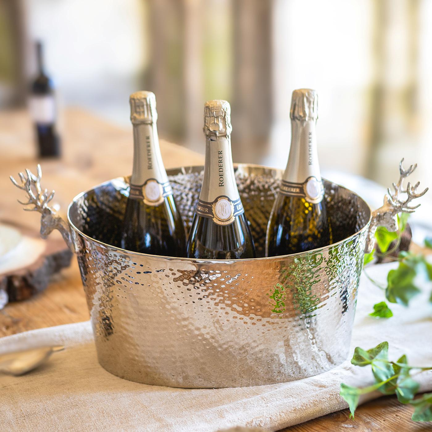 Champagne Bath with Stag Handles