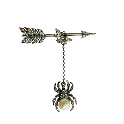 Butler & Wilson Spider and Fly Brooch
