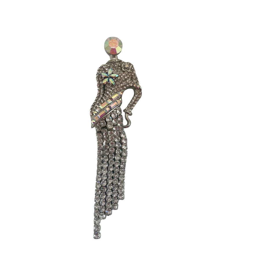 A Butler & Wilson Elegant Lady Brooch