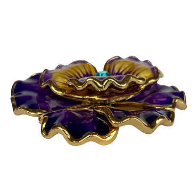 Butler & Wilson Pansy Brooch