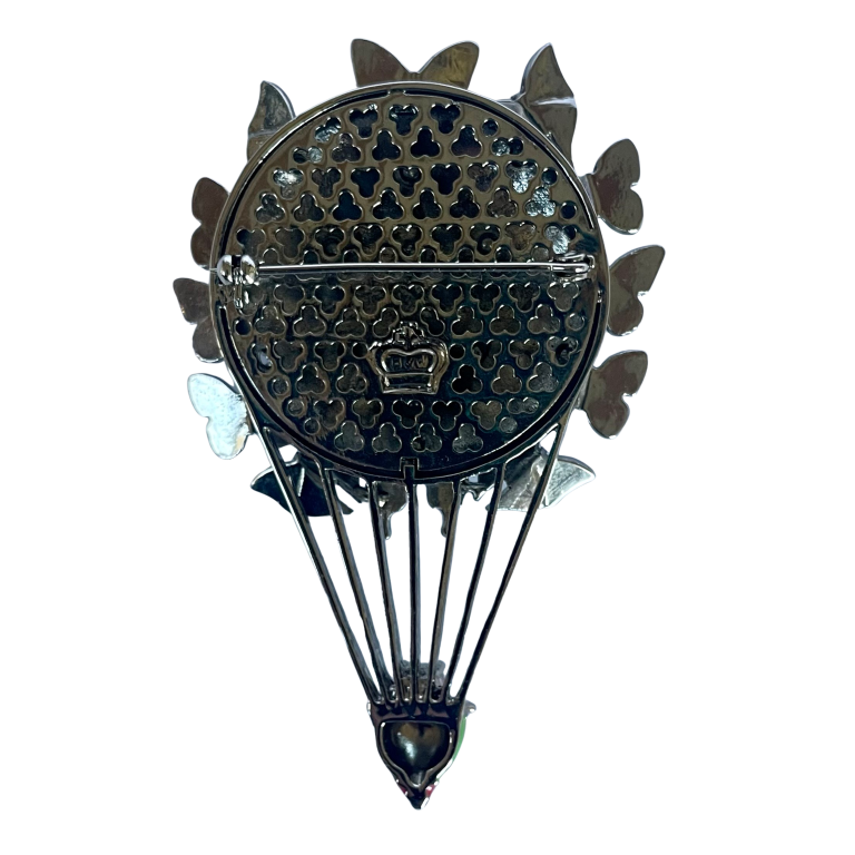 Vintage Butler & Wilson Butterflies Hot Air Balloon Brooch