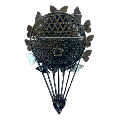 Vintage Butler & Wilson Butterflies Hot Air Balloon Brooch