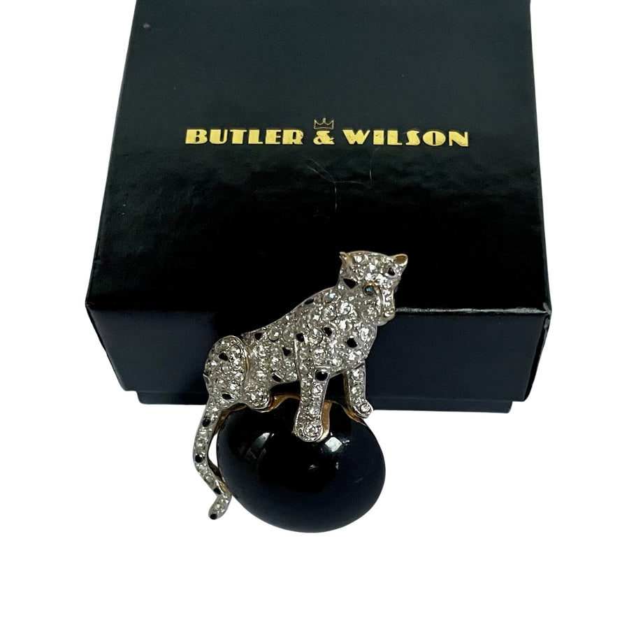 A Rare Early Butler & Wilson Leopard Brooch