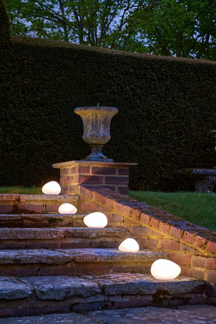 Solar Powered Glass Pebble