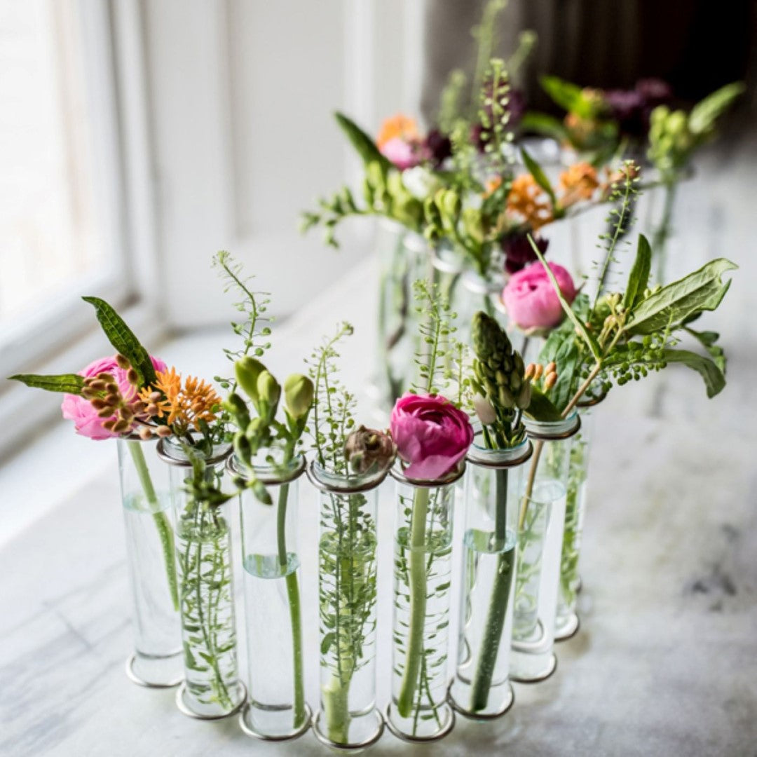 Test Tube Flower Vase - 'S' shaped