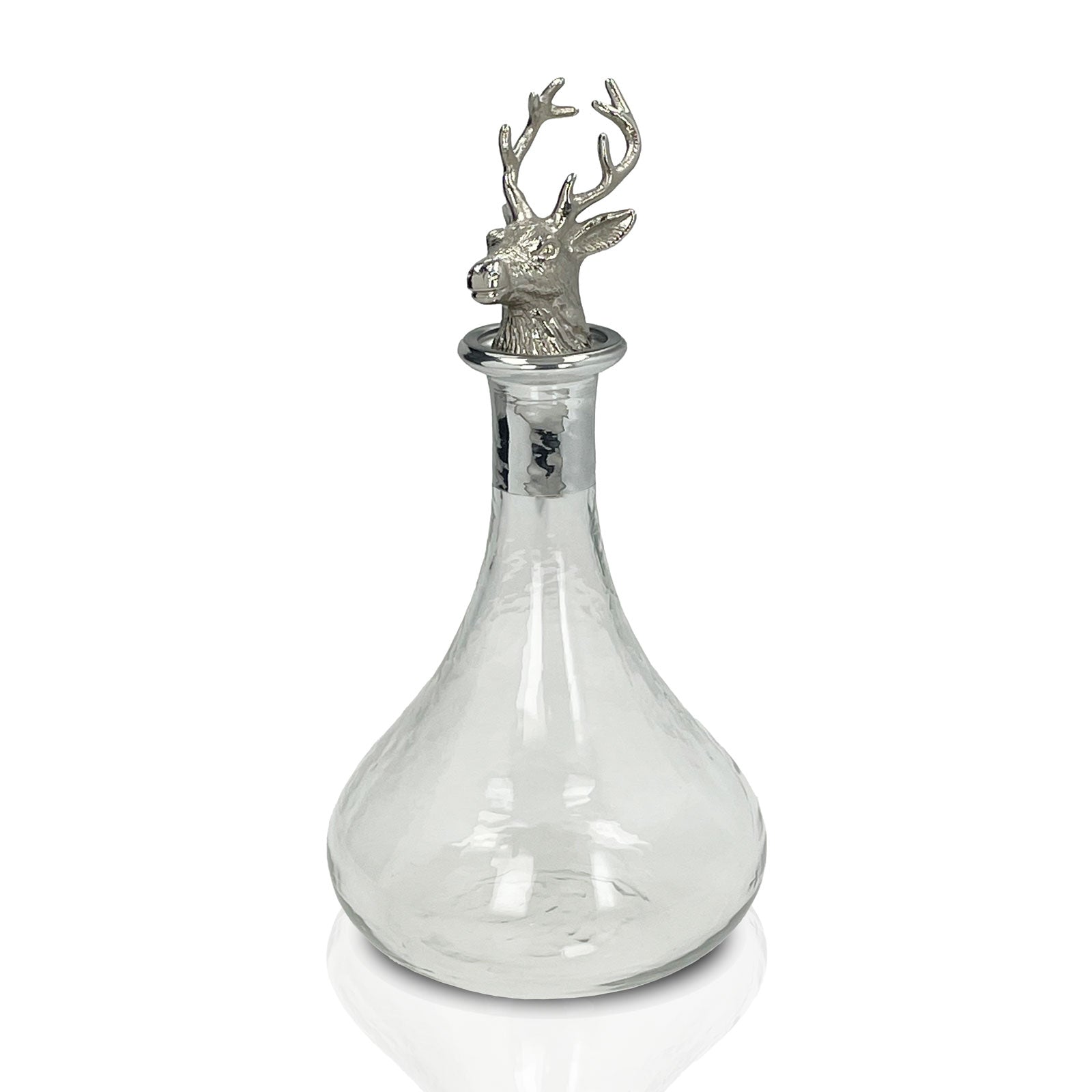 Ships Decanter with Stag Head Stopper