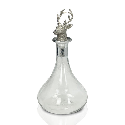 Ships Decanter with Stag Head Stopper