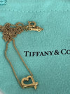A Vintage Tiffany & Co Paloma Picasso Loving Heart 18ct Gold Pendant Necklace