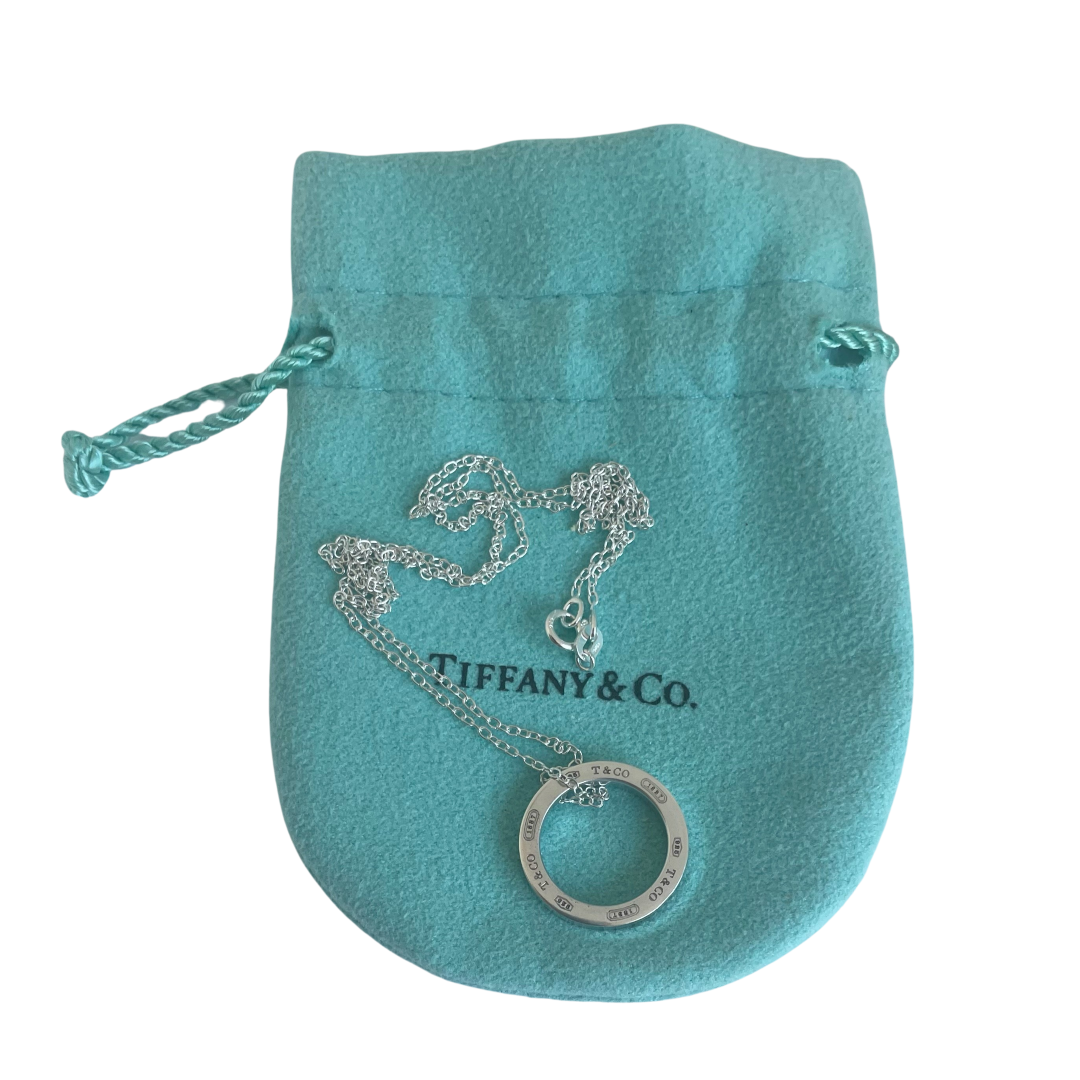 A Vintage Tiffany & Co. 1837 Circle Pendant in Sterling Silver