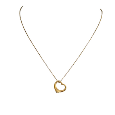 Tiffany & Co. Elsa Peretti 18ct Yellow Gold Open Heart Pendant, 16mm