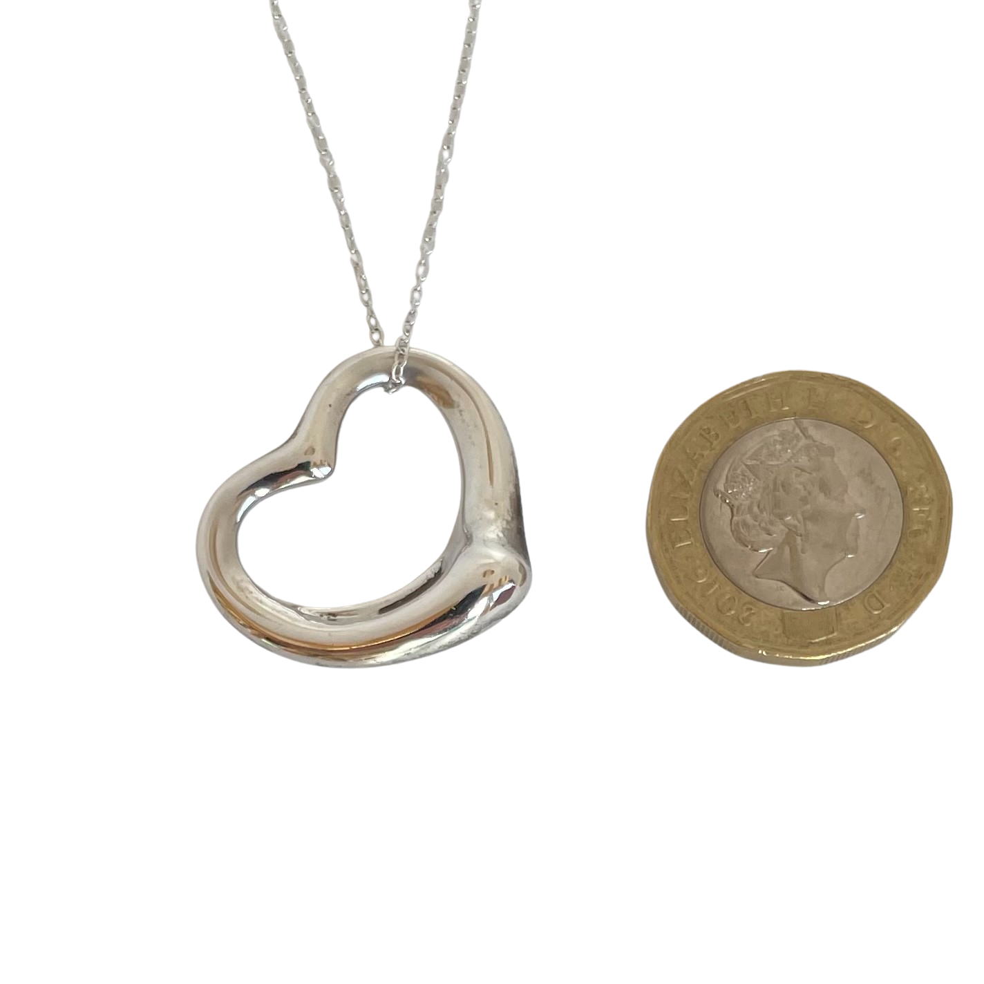 TIFFANY & Co. Necklace, Open Heart Pendant (Small) | Japan Express / Free  Shippi | eBay