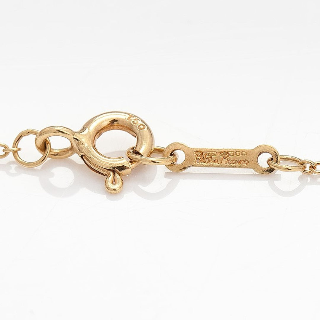 A Vintage Tiffany & Co Paloma Picasso Loving Heart 18ct Gold Pendant Necklace