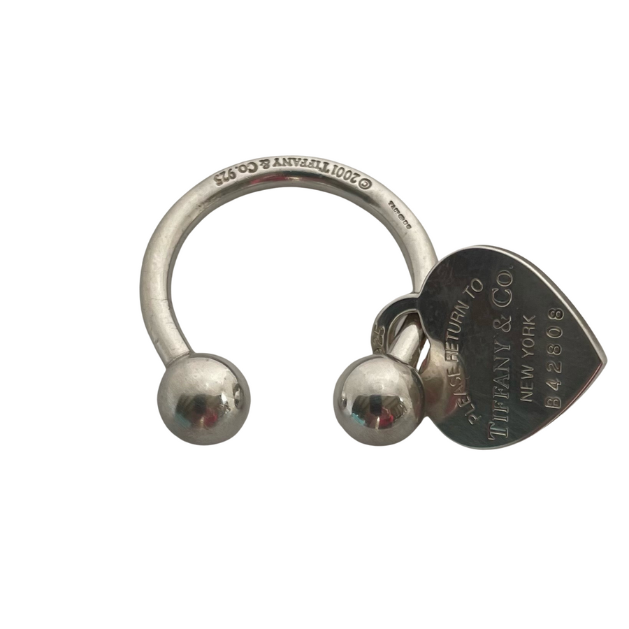 A Vintage Return to Tiffany Heart Tag Key Ring