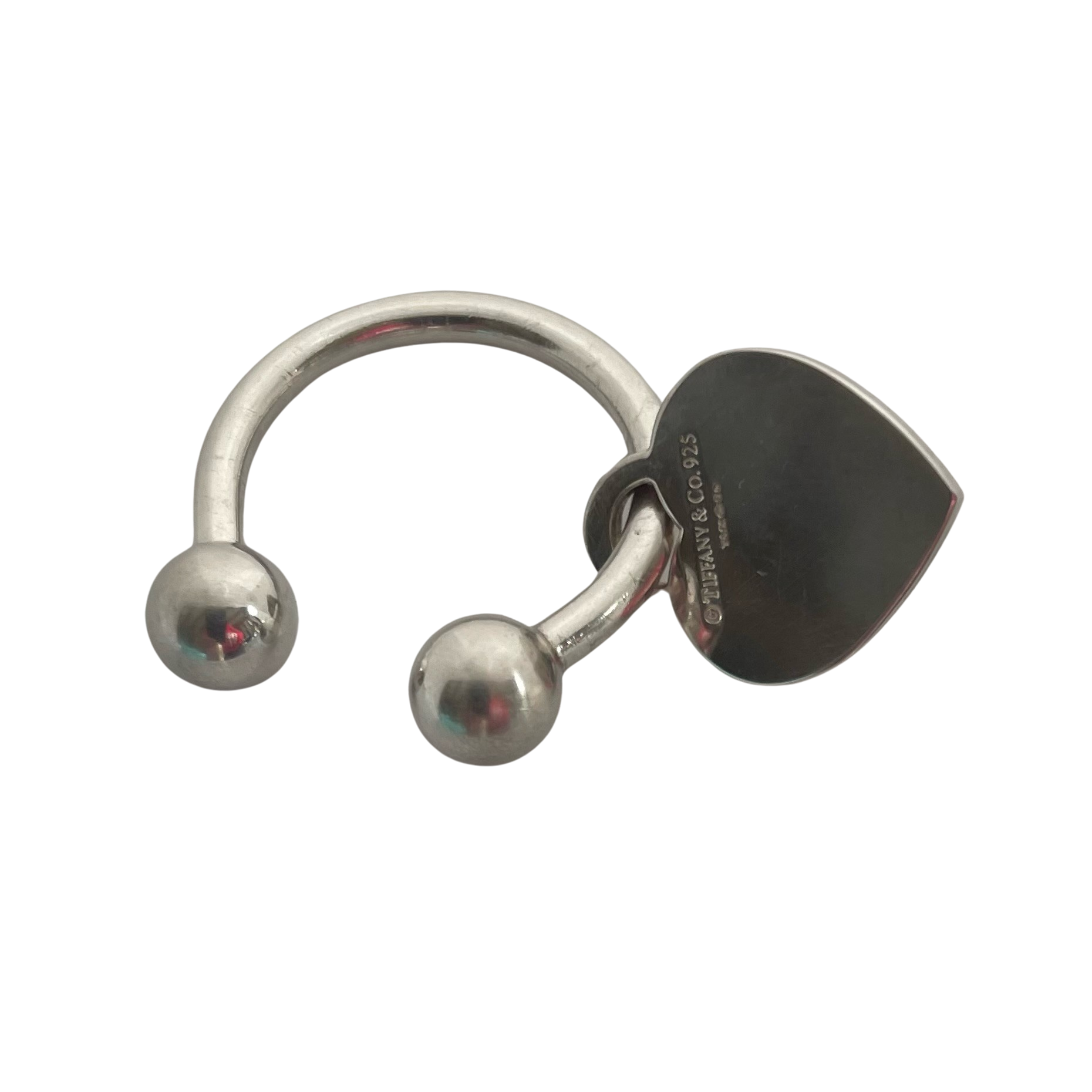 A Vintage Return to Tiffany Heart Tag Key Ring