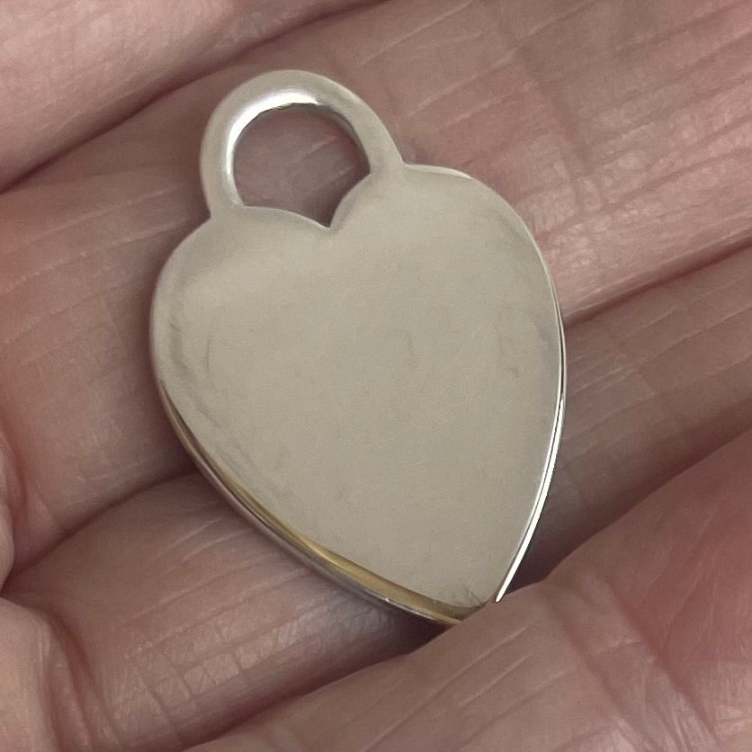 A Vintage Return to Tiffany Heart Tag Pendant/Charm