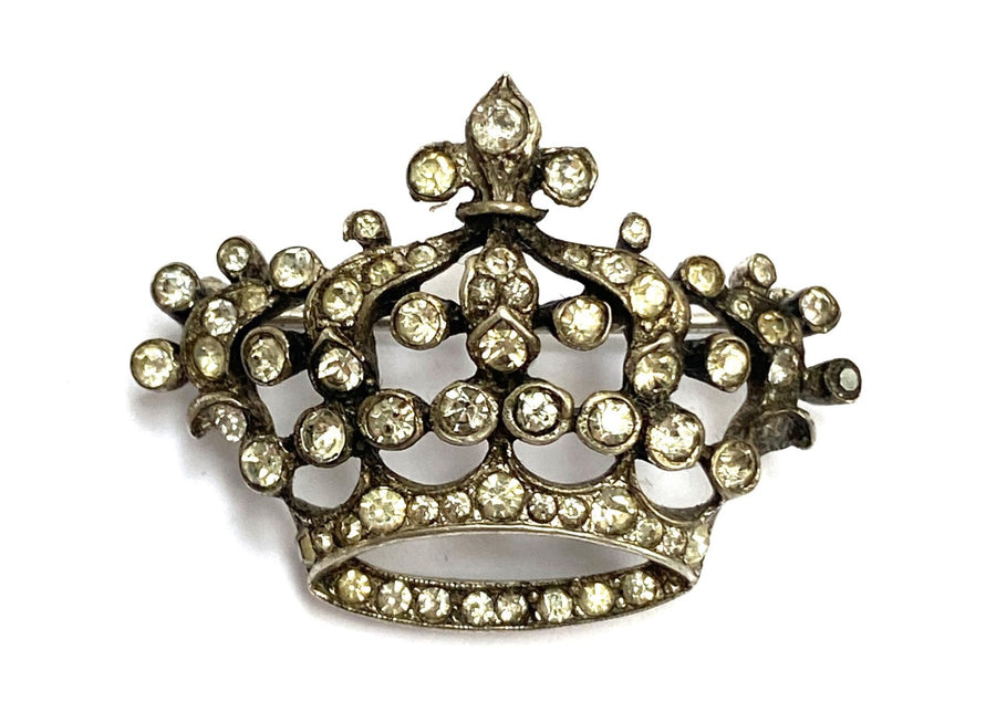 A Vintage Alfred Philippe Crown Trifari Sterling Silver Brooch, 1940s