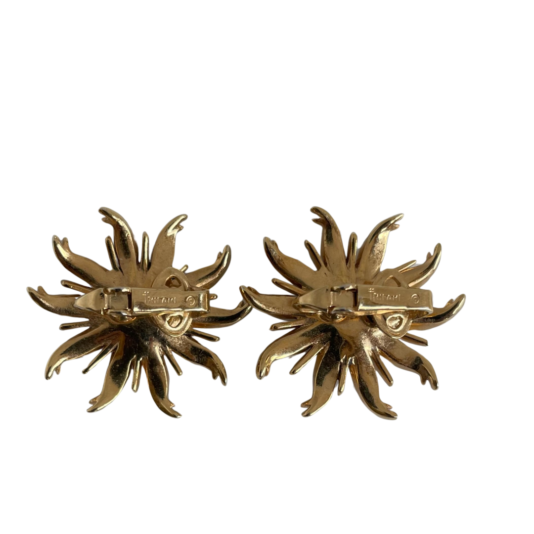 A pair of Vintage Alfred Philippe Crown Trifari Earrings 1950s