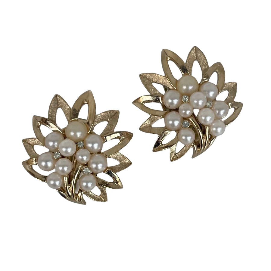 A pair of Vintage Crown Trifari Clip-on Earrings