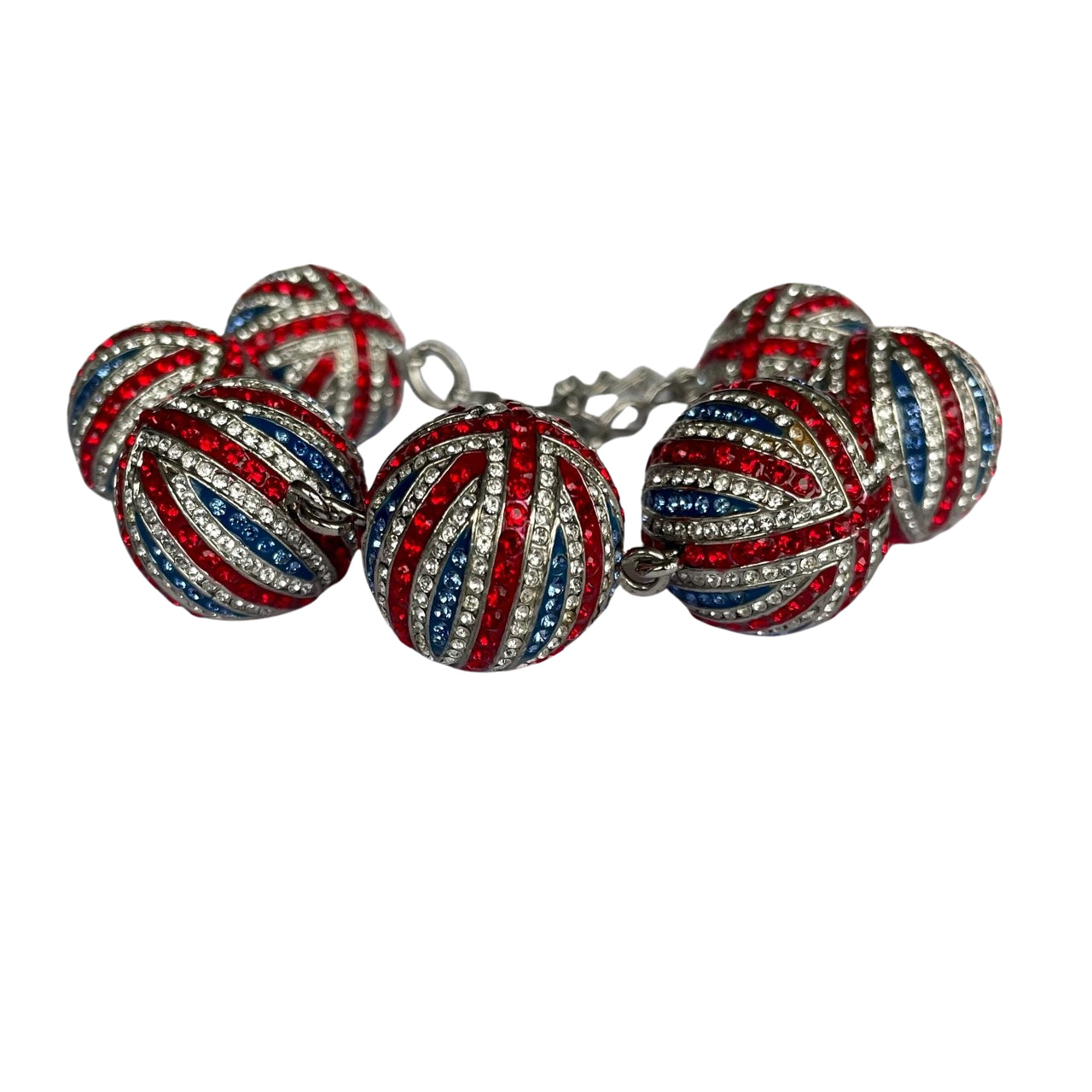 Butler & Wilson Union Jack Crystal Ball Bracelet