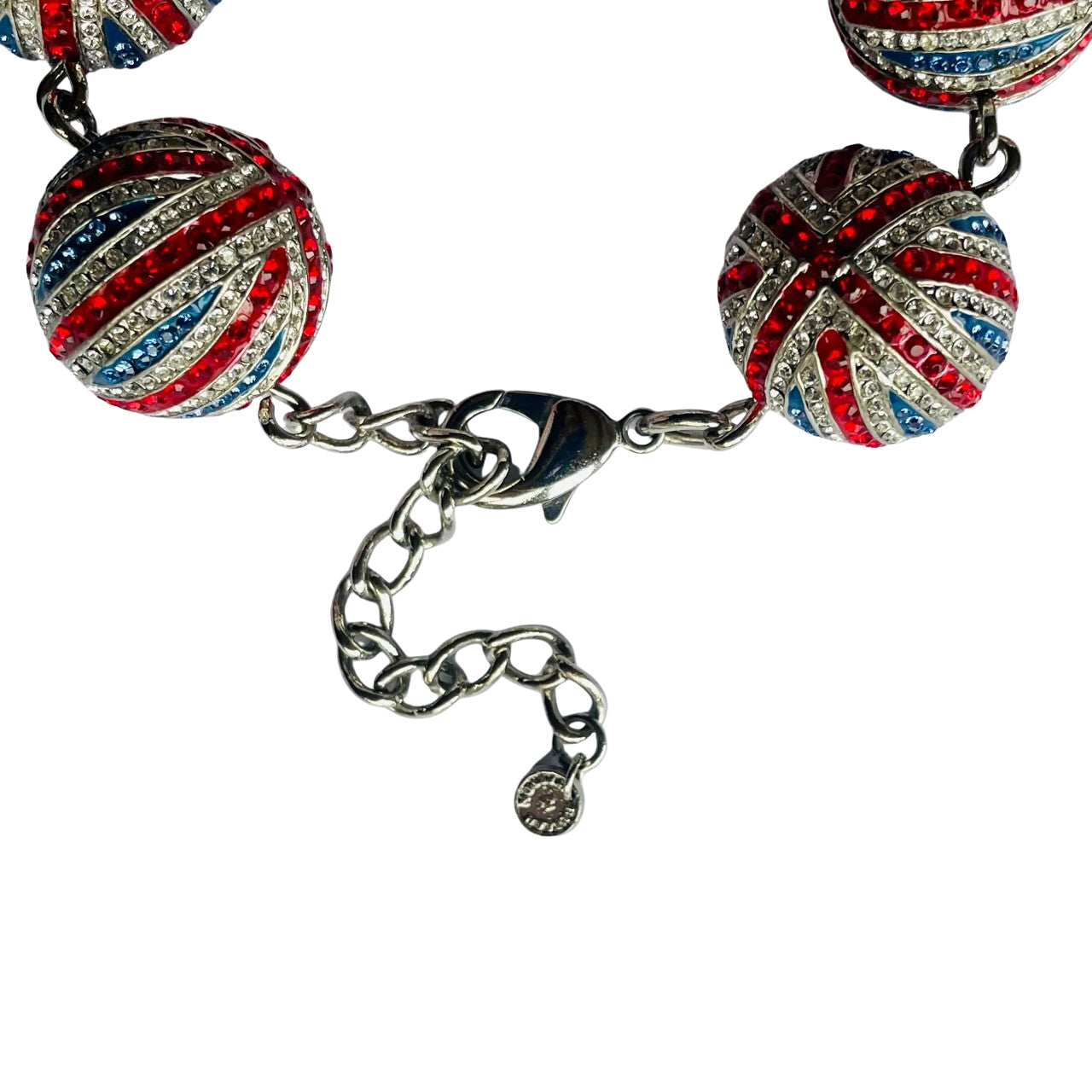 Butler & Wilson Union Jack Crystal Ball Bracelet