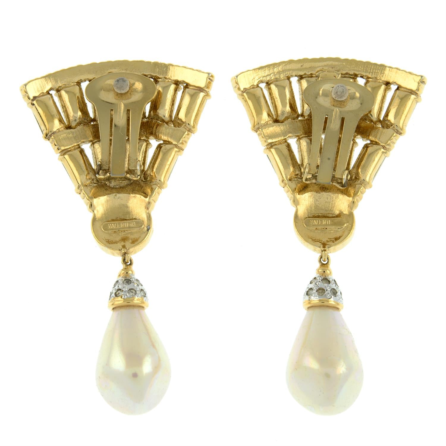 A Pair of Vintage Valentino Runway Clip Earrings