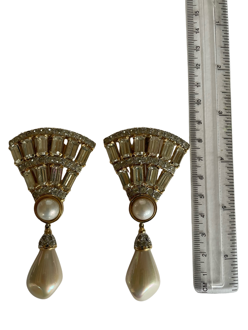 A Pair of Vintage Valentino Runway Clip Earrings